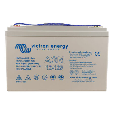 Victron 12V 125Ah AGM Super Cycle Battery (M8) BAT412112081