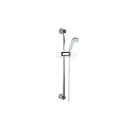 Shower bar, height 59,0cm , with height adjustable shower head holder. Conical holder for shower head.